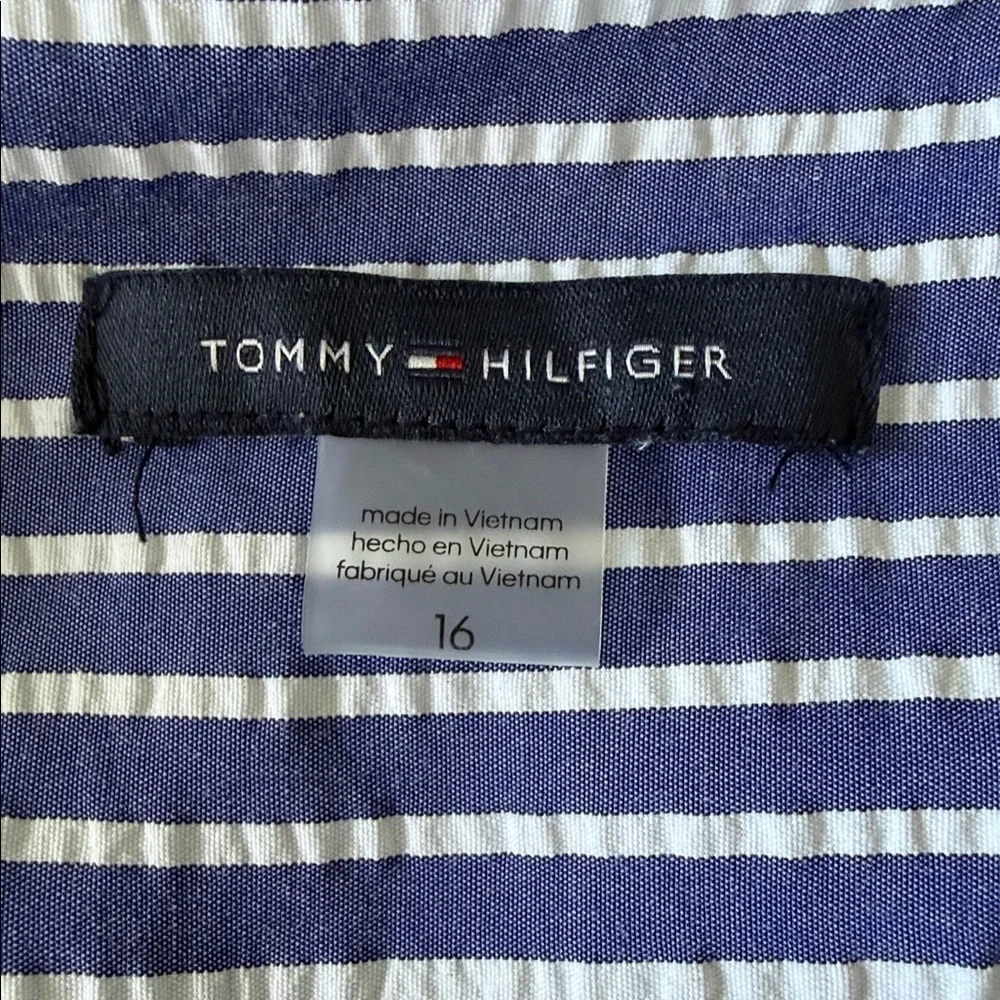 Tommy Hilfiger Blue and White Striped Maxi Dress - Picture 6 of 6
